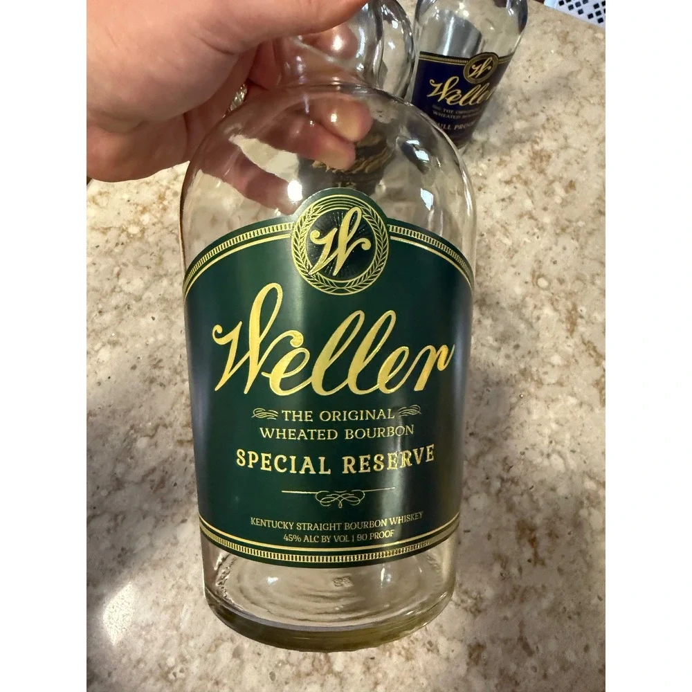 Empty Bourbon Bottle Lot Weller 12 Year Full Proof Special Reserve EH Taylor